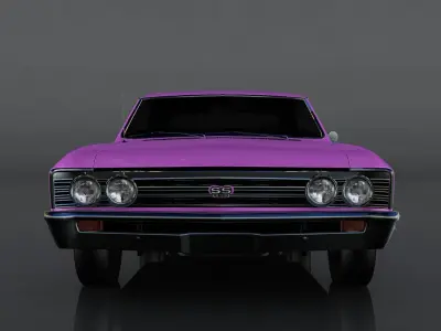 Chevrolet Chevelle SS Low-poly 3D model