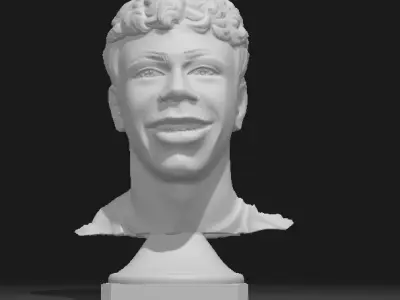 Lamine Yamal soccer portrait fan art 3D print model
