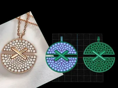 chumet pendant 3D model