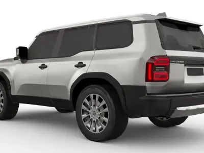 Toyota Land Cruiser 250 Prado 2024 Low-poly 3D model