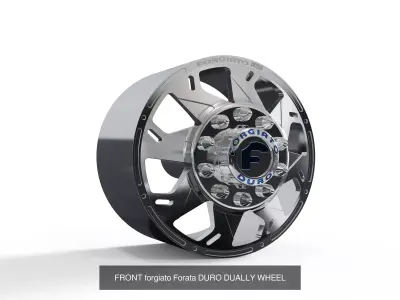 best seller forgiato dually wheels 3D Model Pack