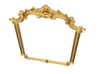 Plaster decorative frame ornament 29 3D model