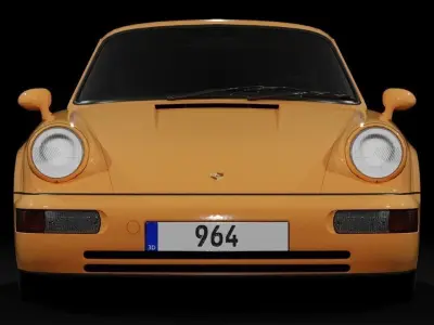 Porsche 911 964 Low-poly 3D model