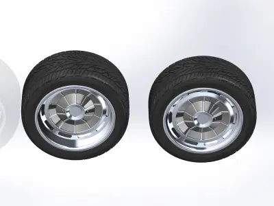 Custom wheels Raceline Impala for your scale model 3D print model