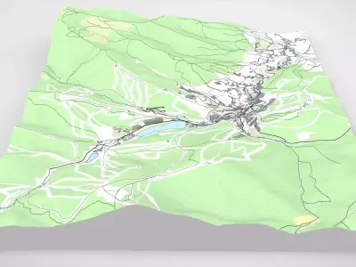 Bukovel  resort Carpathians Ukraine  3D model