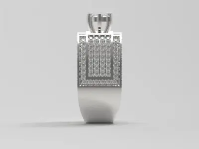 solitaire jewelry  ring  fr0005 3D print model