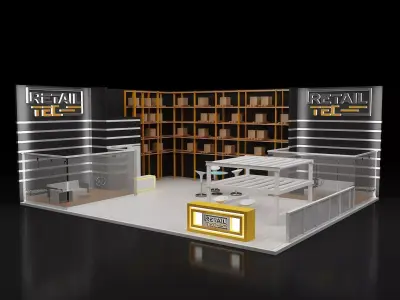 Booth Exhibition Stand a279b  3D model