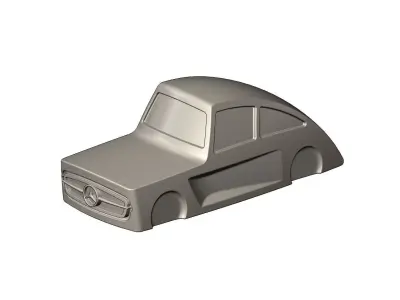 Side scroop Mercedes 300SL gullwing grille car sculpture decor 3D print model