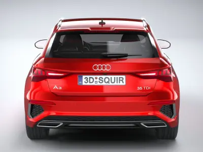 Audi A3 S-Line 2021 3D model