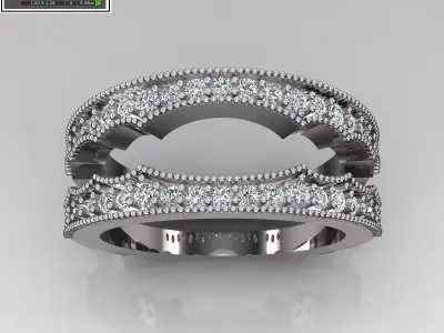 Band Ring 3D print model 129