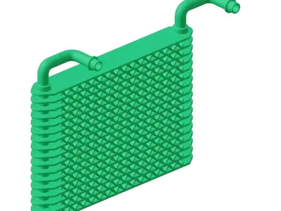 Plastic Premium Car Ac Evaporator Toy 3D model
