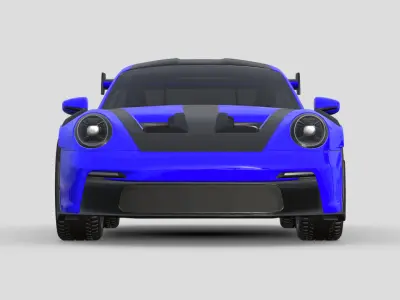 Porsche 911 GT3 RS 992 Weissach 3D model
