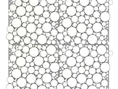 Shiny Metal Wall Panel 3D model