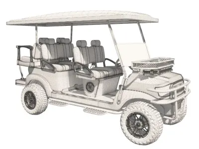 Golf Cart 3D model