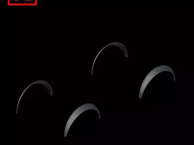 Car fenders 3D print model