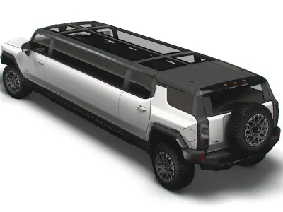 GMC Hummer EV SUV Limousine 2024 3D model