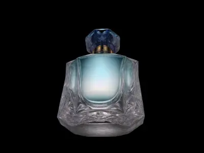 Glass Perfume Bottle 3d Generated Model 3D model