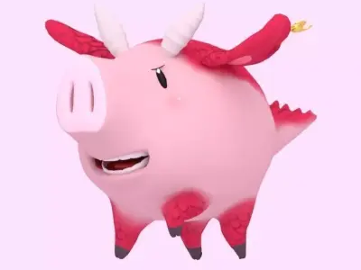 Dragon Hawk Low-poly 3D model