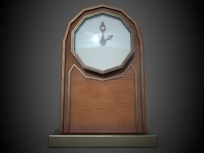 Clock Low-poly 3D model