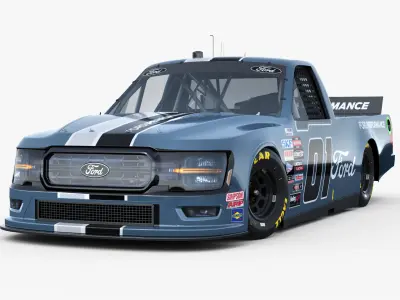 Truck Nascar F-150 2025 Template 3D model