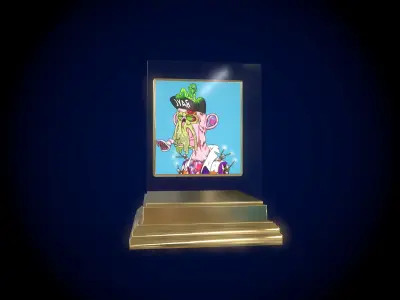 Mutant Ape 24 Gold Club Low-poly 3D model