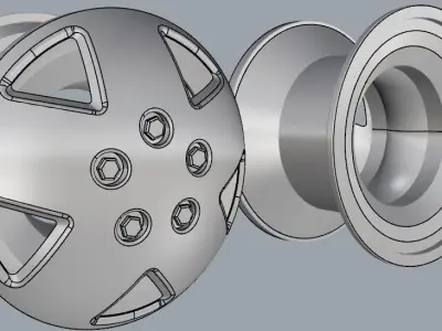 3D Rim Model Car Wheel  3D print model