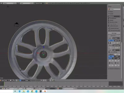 Rims Low Poly wheel Low-poly 3D model