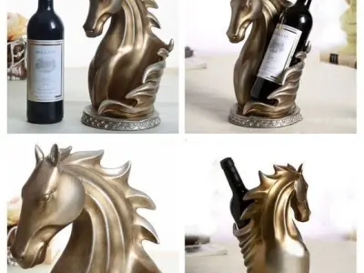 Wine HolderHorse Stand  3D print model