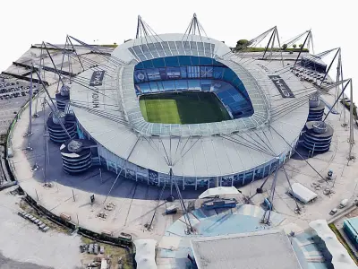 Manchester City Stadium  Low-poly 3D model