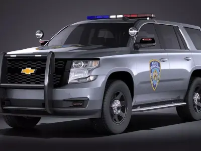 Chevrolet Tahoe PPV 2015 VRAY 3D model