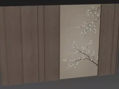 Decorative V73 Wall Panels 3D model