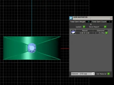 SOLITAIRE COUPLE WEDDING RING 3D PRINTABLE MODEL 3D print model