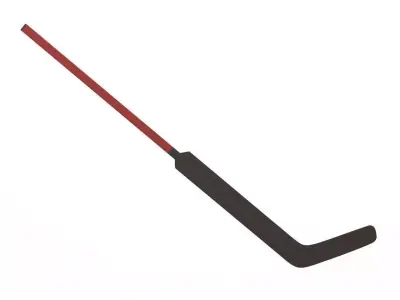 Ice Hockey Goal Stick 3D model