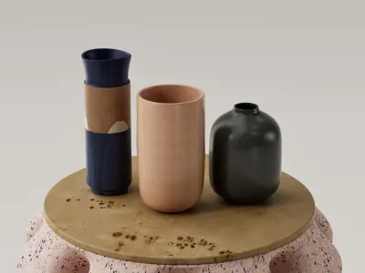 Set de jarrones decorativos - floreros - vasos 3D print model