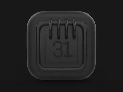 Calander icon 3D model