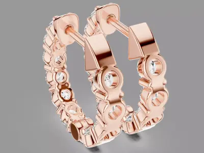  Diamond Hoops  3D print model