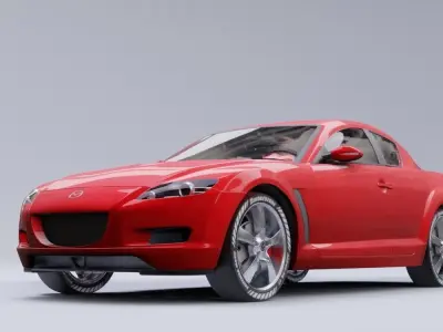Mazda RX8 model in Blender 3D model