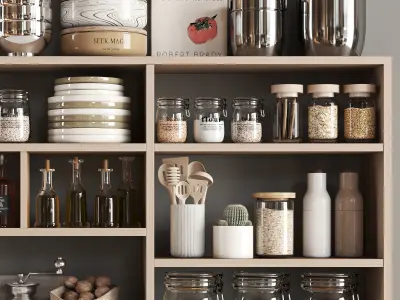 kitchen accessories N052 Low-poly 3D model