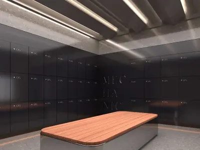 locker room 3D model