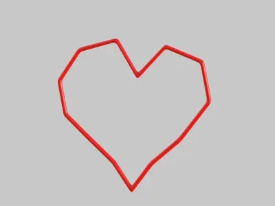 Heart icon v 33 3D model