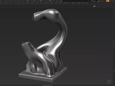 Modern Abstract Decorative sculpture 3d print model 35 3D print model
