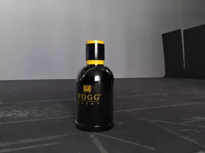 fogg perfume bottle  Low-poly 3D model