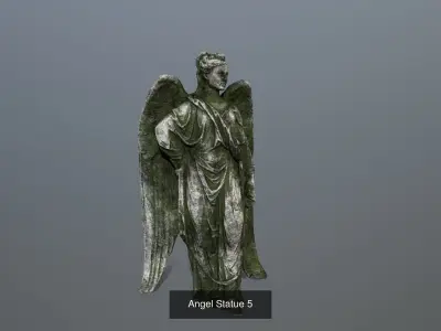 angels statue of angel 3D Model Collection