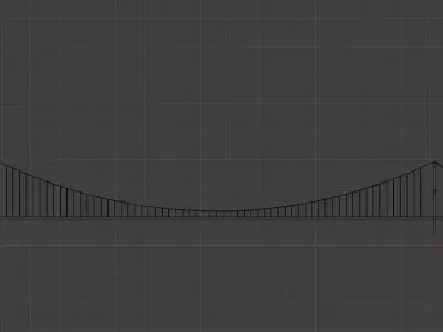 Istanbul Bosphorus Bridge Low Poly 3D Model  Low-poly 3D model