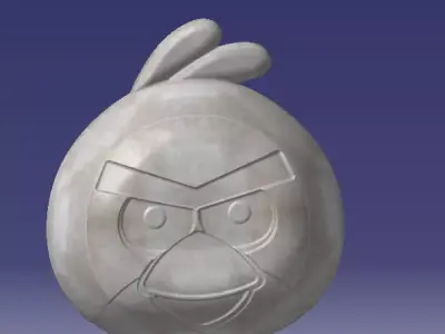 angry bird small bowl  3D model