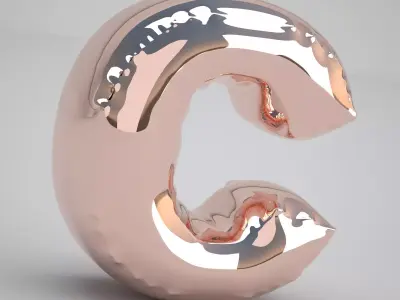 C Balloon Copper 3D model