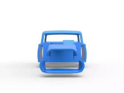 Shell of Vintage Asphalt Modified stock car V7 Scale 1 to 25 3D print model