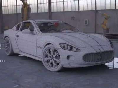 Car   Maserati Gt 3D model