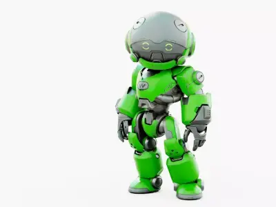ROBO ZERO-A  Rigged for Unreal Engine - Unity - MIXAMO 3D model