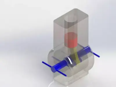 2-stroke engine Free 3D model